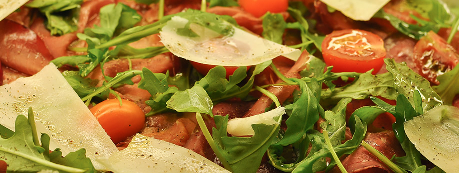 Bresaola und Rucola Bresaola und Rucola